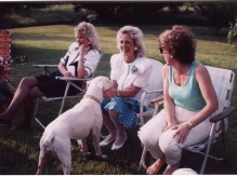 Pete the Boxer with friends